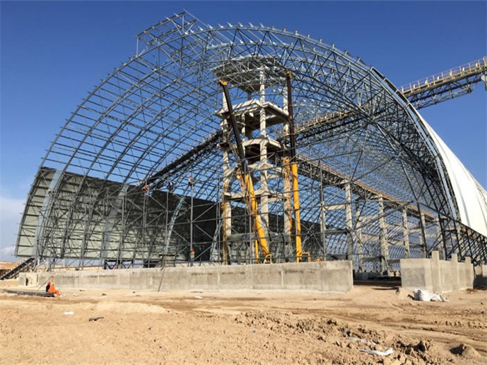 聊城煤机油桶翘工程网架